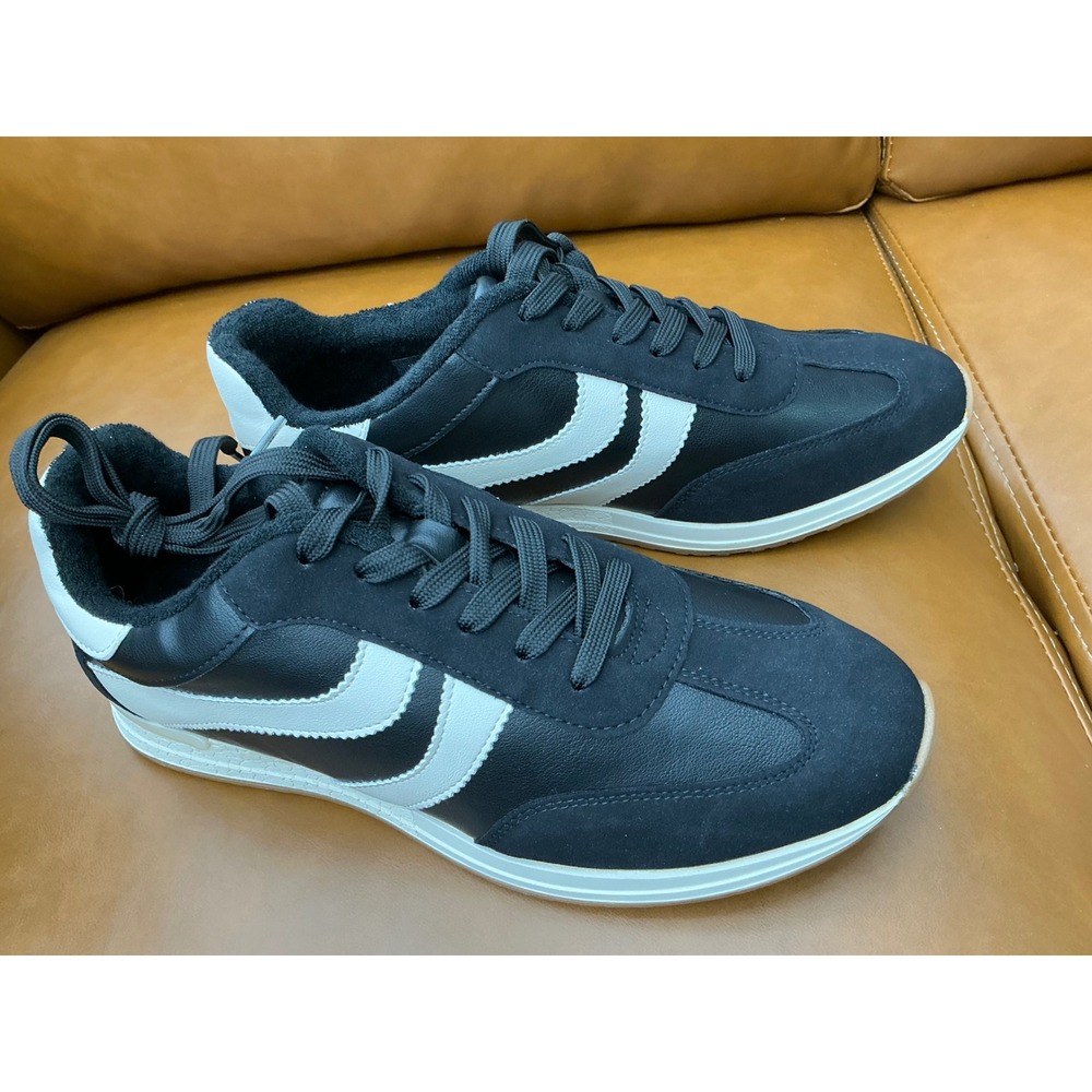 Jarry Sneakers Womens 10 Black White Excellent Low Top Lace Up Trainers